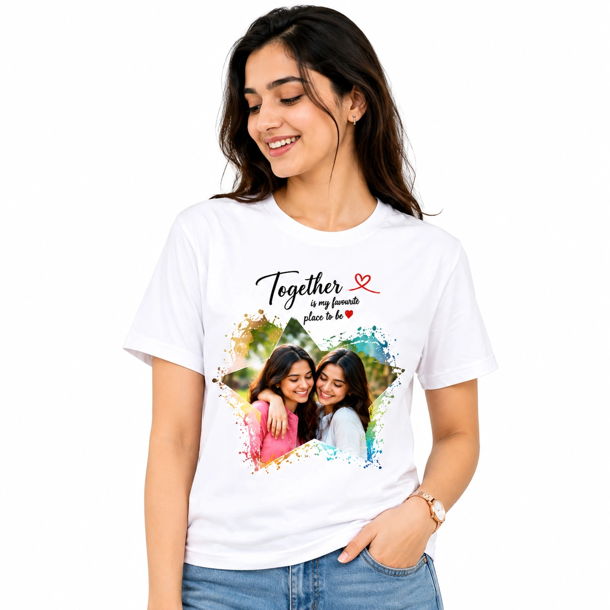 Custom Star Photo Tshirt